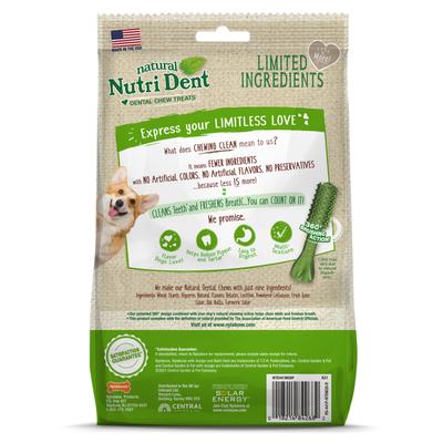 Show full view: Nylabone Nutri Dent Natural Dental Fresh Breath Flavored Chew Treat, Small, 28 count slide 8 of 13