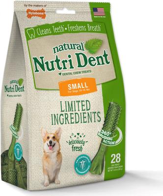 Show full view: Nylabone Nutri Dent Natural Dental Fresh Breath Flavored Chew Treat, Small, 28 count slide 9 of 13
