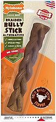 Nylabone Power Chew Alternative Braided Bully Stick Bully Dog Chew Toy, Large 