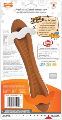 Show full view: Nylabone Power Chew Baguette Dog Toy Chicken, Large  slide 9 of 12