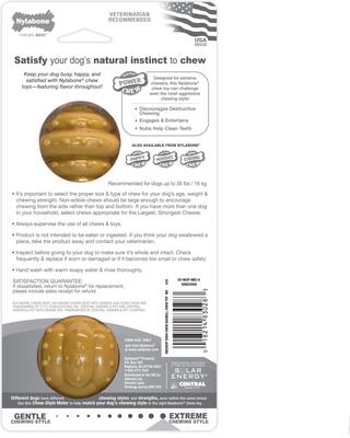 Show full view: Nylabone Power Chew Barbell Peanut Butter Flavored Dog Chew Toy, Medium slide 7 of 11