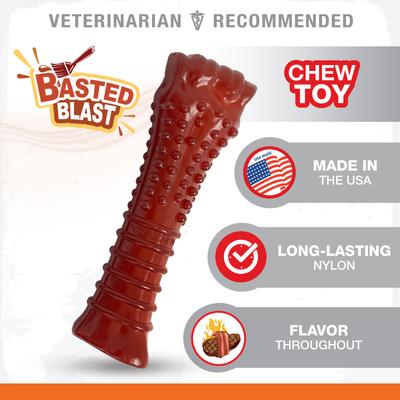 Show full view: Nylabone Power Chew Basted Blast Dual Flavored Dog Chew Toys, X-Large slide 3 of 13