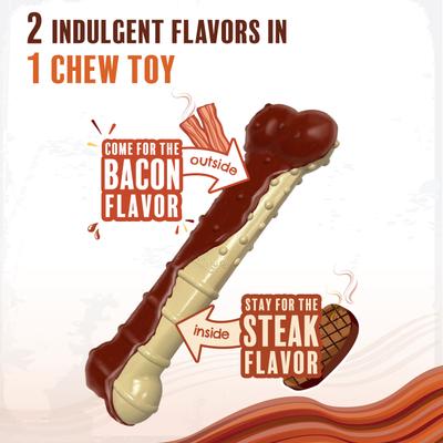 Show full view: Nylabone Power Chew Basted Blast Dual Flavored Dog Chew Toys, X-Large slide 7 of 13