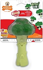Nylabone Power Chew Broccoli Dog Toy Bacon Cheese, Large