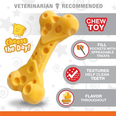 Show full view: Nylabone Power Chew Cheese Dog Toy, Large slide 6 of 13