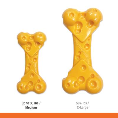 Show full view: Nylabone Power Chew Cheese Dog Toy, Medium  slide 4 of 14