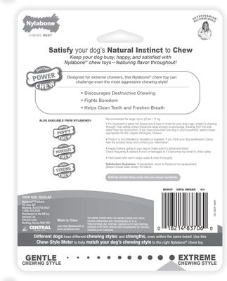 Show full view: Nylabone Power Chew Dental Chew Chicken Flavored Dinosaur Dog Chew Toy, Character Varies, Small slide 6 of 11