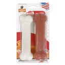Nylabone Power Chew Durable Dog Chew Toy, Bacon & Chicken Dog Treats, Medium, 2 count