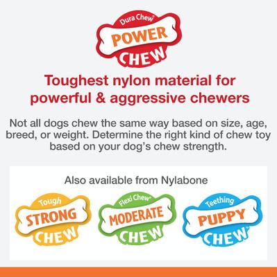 Show full view: Nylabone Power Chew Flavor Frenzy Cheesesteak Flavored Dog Chew Toy, X-Large slide 3 of 13