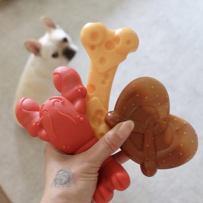 Show full view: Nylabone Power Chew Lobster, Cheese, & Pretzel Dog Chew Toy Bundle, Small slide 2 of 10