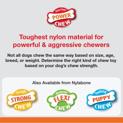 Show full view: Nylabone Power Chew Marrow Bone Alternative Dog Chew Toy, Marrow Beef, Large slide 4 of 13