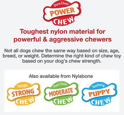 Show full view: Nylabone Power Chew Original Flavored Dog Chew Toy, X-Small, 2 count slide 6 of 13