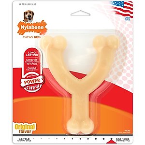 Benebone Bacon Flavor Wishbone Tough Dog Chew Toy