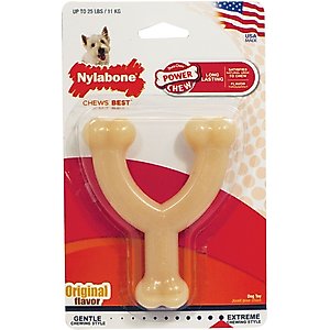 Nylabone Power Chew Original Flavored Wishbone Dog Chew Toy, Small
