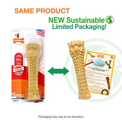 Show full view: Nylabone Power Chew Peanut Butter Flavored Dog Chew Toy, X-Large slide 3 of 14