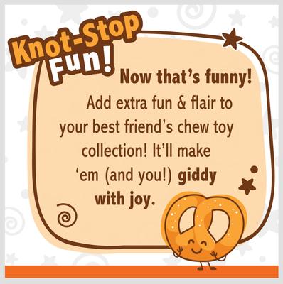 Show full view: Nylabone Power Chew Pretzel Dog Toy Bacon & Peanut Butter, Small  slide 4 of 12