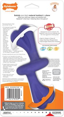 Show full view: Nylabone Power Chew Rolling Dog Toy, Blue, Large slide 8 of 10