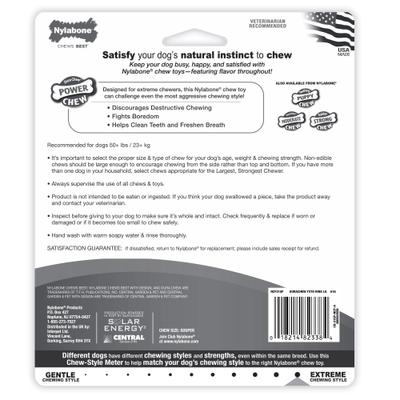 Show full view: Nylabone Power Chew Textured Dog Chew Ring Toy Flavor Medley, X-Large slide 9 of 13