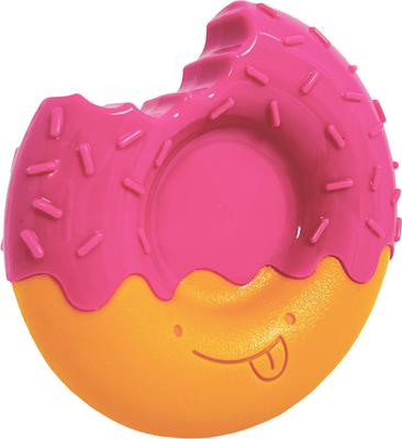 Show full view: Nylabone Power Donut Bacon Glazed Flavor Tough Dog Chew Toy, Pink, Large/Giant slide 2 of 12