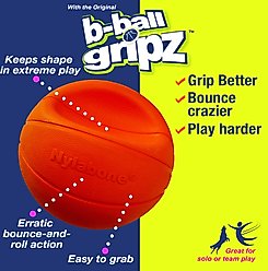Nylabone Power Play Basketball B-Ball Gripz Dog Toy, Large slide 2 of 9