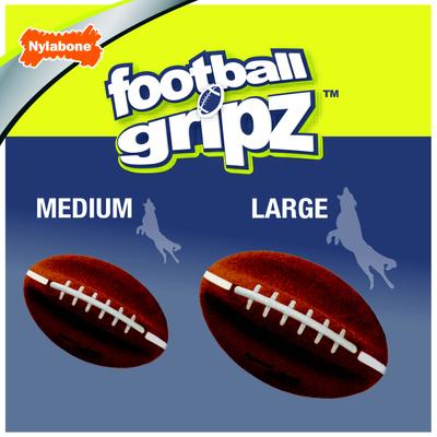 Show full view: Nylabone Power Play Football Gripz Dog Toy, Large slide 6 of 11