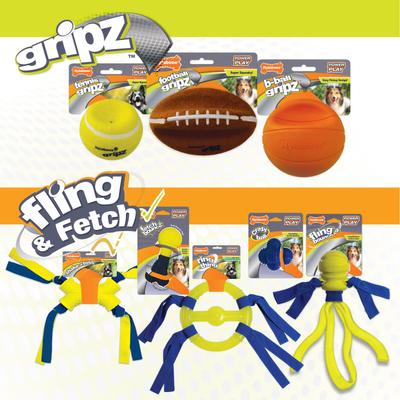 Show full view: Nylabone Power Play Football Gripz Dog Toy, Large slide 8 of 11