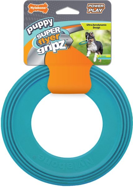 Nylabone Power Play Super Flyer Puppy Toy, Blue