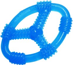 Nylabone Puppy Chew Spin Tug & Play Toy Peanut Butter Blue, Medium