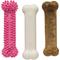 Show in main carousel: Nylabone Puppy Chew Variety Toy & Treat Triple Pack Pink, Small  slide 9 of 12