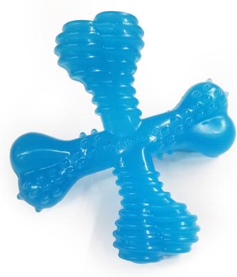 Show full view: Nylabone Puppy Chew X Bone Chew Toy Blue, Small slide 7 of 12