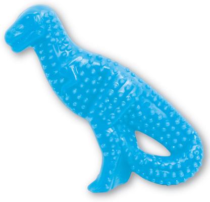 Show full view: Nylabone Puppy Dental Dinosaur Chew Toy for Teething Puppies Chicken Blue, Small  slide 9 of 13