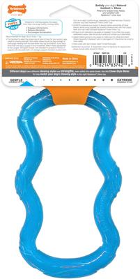 Show full view: Nylabone Puppy Teethe n' Tug Toy Blue, X-Small  slide 7 of 11