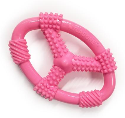 Show full view: Nylabone Spin Tug & Play Puppy Chew Dog Toy, Pink, Medium slide 3 of 10