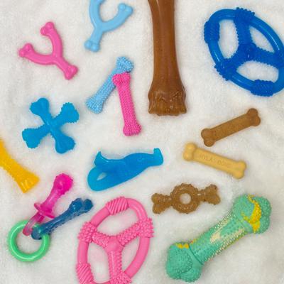 Show full view: Nylabone Spin Tug & Play Puppy Chew Dog Toy, Pink, Medium slide 5 of 10