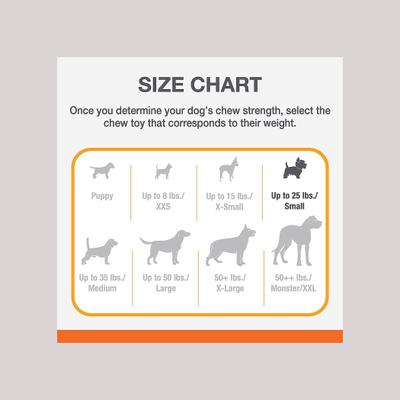 Show full view: Nylabone Strong Chew Cone Stuffable Dog Toy Rubber Stuffable Cone Bacon Cone, Small  slide 6 of 13