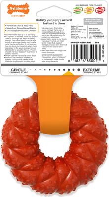 Show full view: Nylabone Strong Chew Ring Braided Chew Toy for Dogs Beef, Medium slide 8 of 13