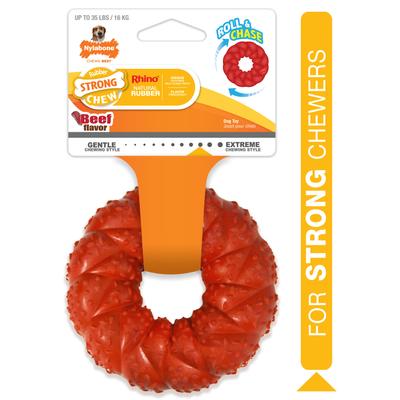 Show full view: Nylabone Strong Chew Ring Braided Chew Toy for Dogs Beef, Medium slide 9 of 13