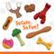 Show in main carousel: Nylabone Strong Rubber Allergen-Free Peanut Butter Flavor Tough Dog Treat Toy, Brown, Medium/Wolf slide 6 of 12
