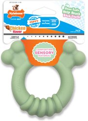 Nylabone Teething Ring Puppy Chew Toy, Green