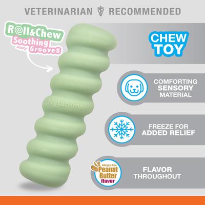 Show full view: Nylabone Teething Stick Puppy Chew Toy, Green slide 3 of 14