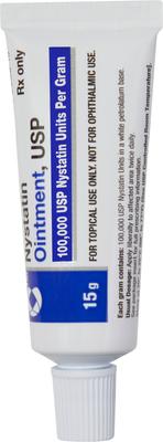 Show full view: Nystatin Ointment, 100,000 units/gm, 15 gm slide 3 of 4