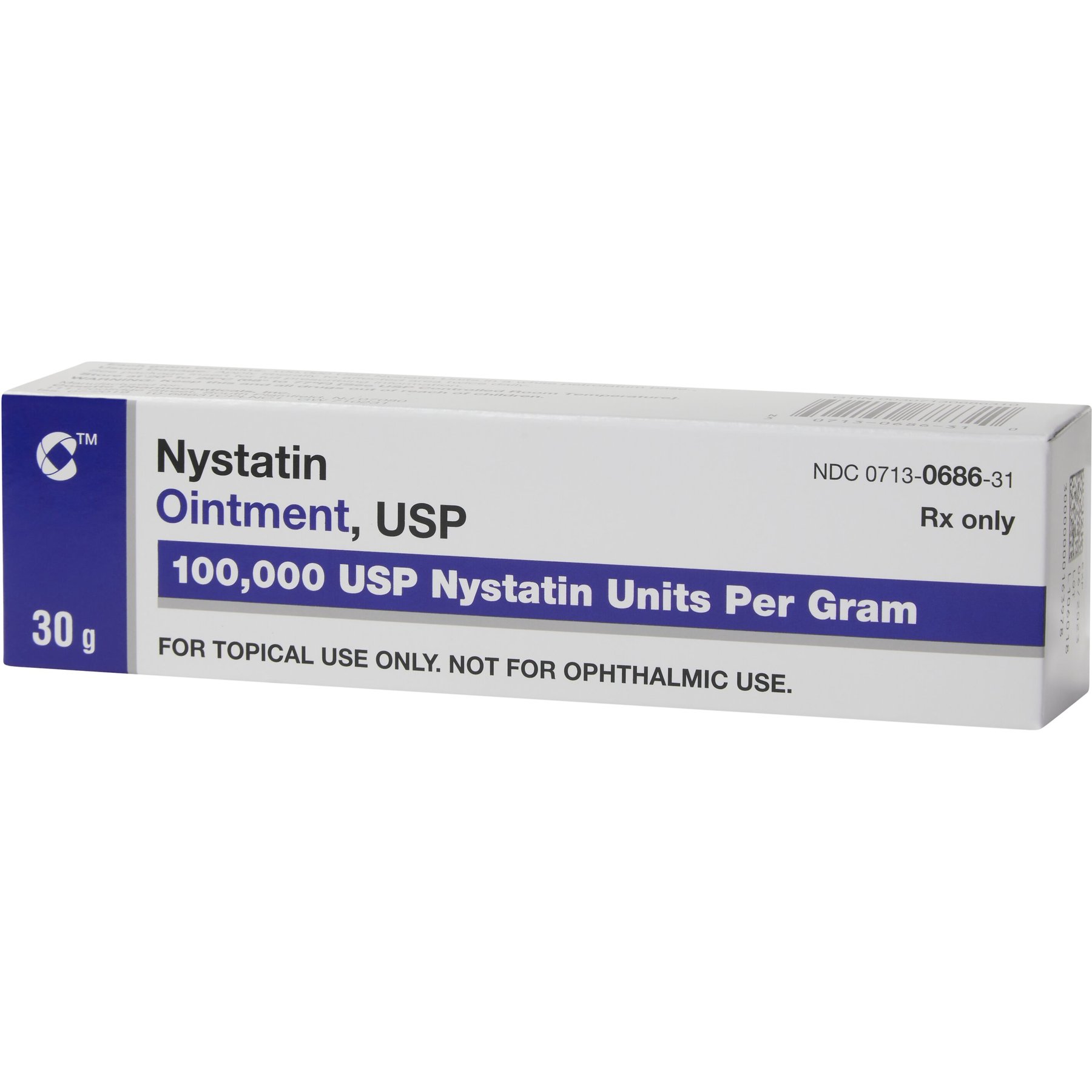 Nystatin Ointment, 100,000 units/gm, 30 gm