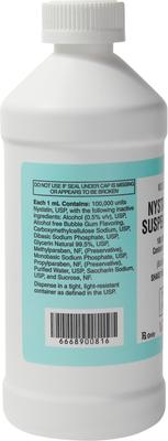 Show full view: Nystatin Oral Suspension, 100,000 units/mL, 480 mL slide 2 of 3