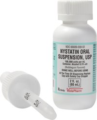 Nystatin Oral Suspension, 100,000 units/mL, 60 mL slide 1 of 3