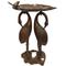 Show in main carousel: Oakland Living Handmade Metal Crane Lily Bird Bath, Antique Bronze slide 2 of 7