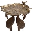 Show in main carousel: Oakland Living Handmade Metal Crane Lily Bird Bath, Antique Bronze slide 3 of 7