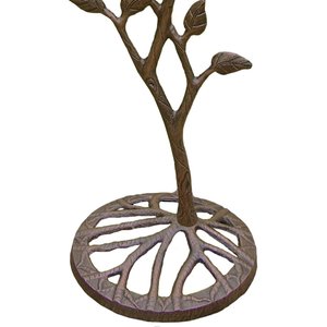 Oakland Living Handmade Metal Meadow Bird Bath, Antique Bronze