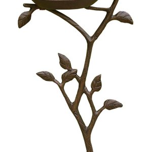 Oakland Living Handmade Metal Meadow Bird Bath, Antique Bronze