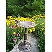 Show in main carousel: Oakland Living Handmade Metal Rose Bird Bath, Antique Bronze slide 1 of 6