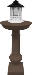 Oakland Living Modern Round Cast Bird Bath & Feeder Combo, Brown, 40-in slide 2 of 6
